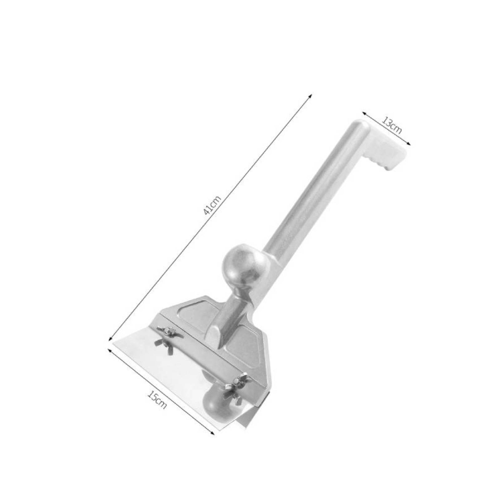 Barbecue Aluminum Alloy Cleaning Tool Silver for Griddle