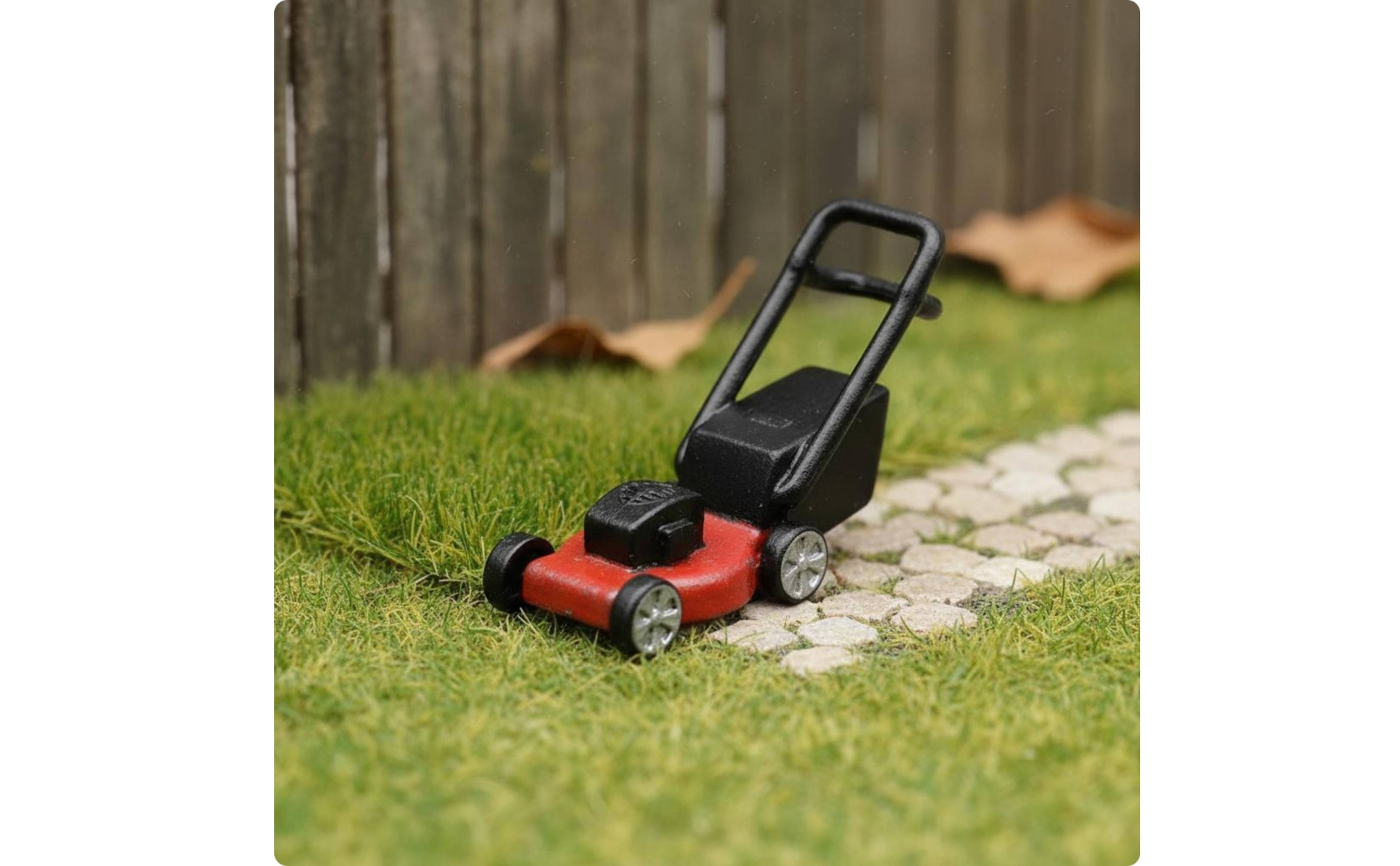 1/64 Lawn Mower Realistic Scale Lawn Mower Scene Setting Accessory