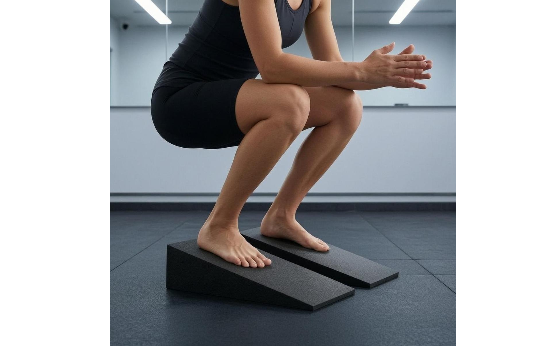 2 Pieces Calf Stretch Board EVA Fitness Wedge Board Sloped Design
