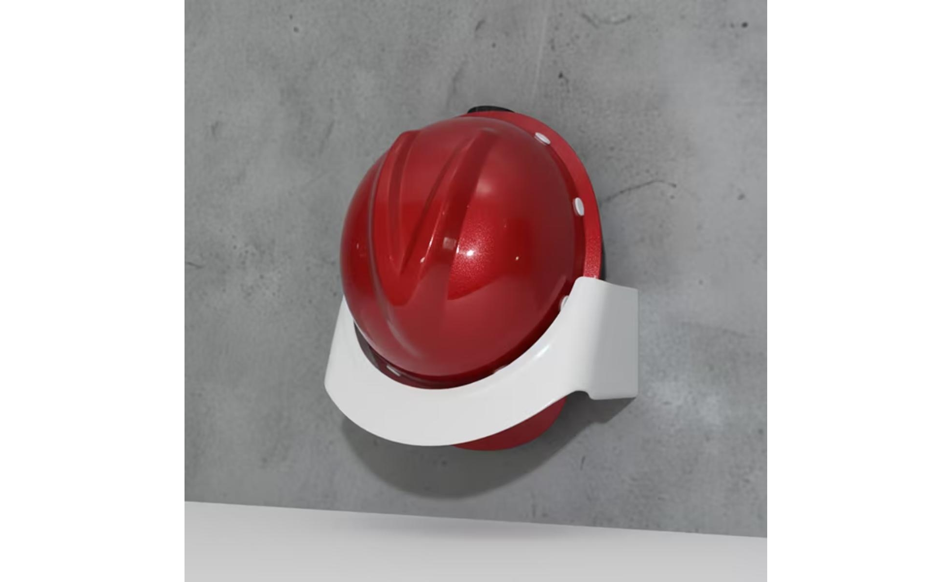 Wall-Mounted Helmet Rack Space-Saving Wall Helmet Storage Rack Smooth Finish