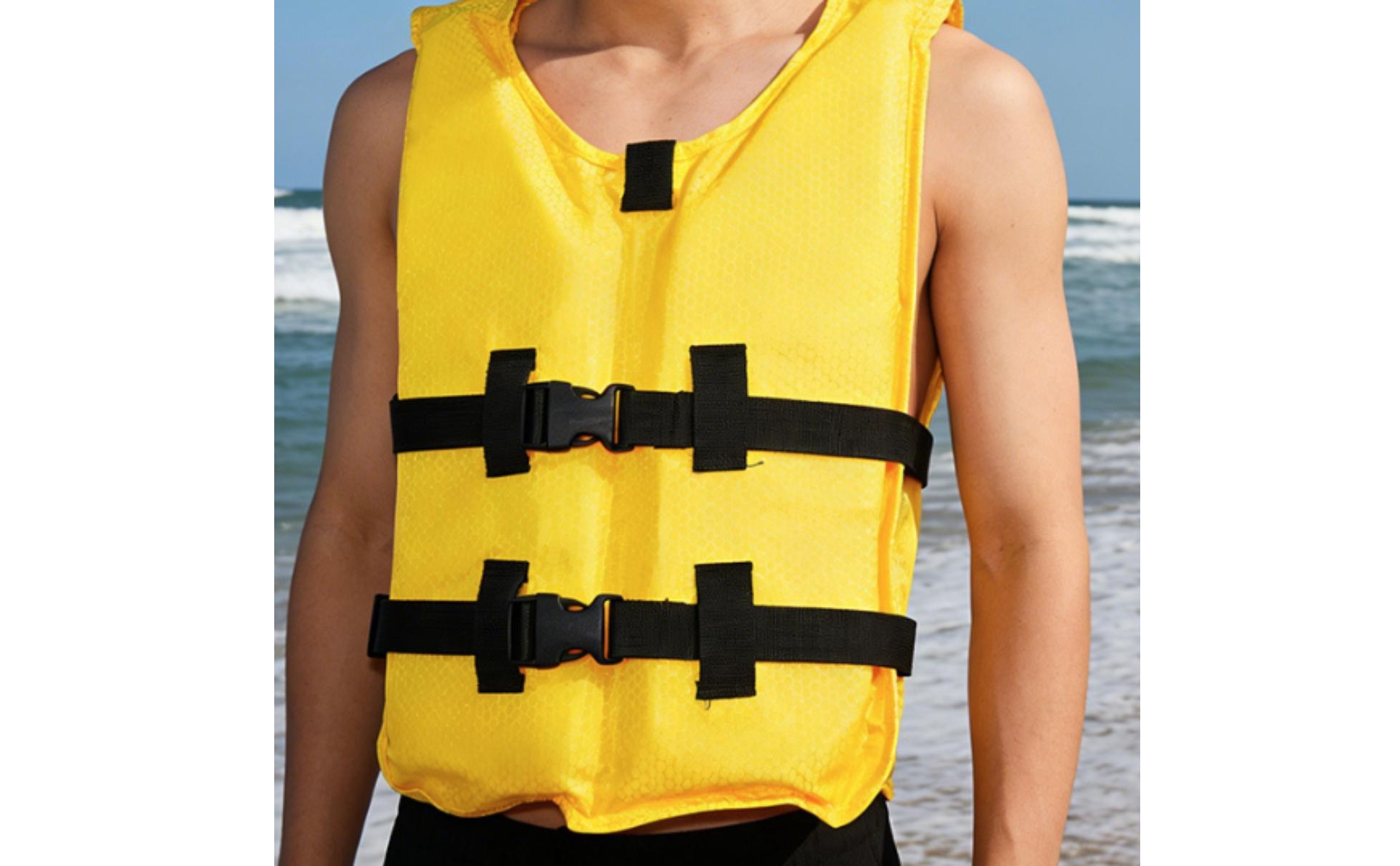 Personal Flotation Device Quick-Release Buckles Sleeveless Life Vest for Fishing
