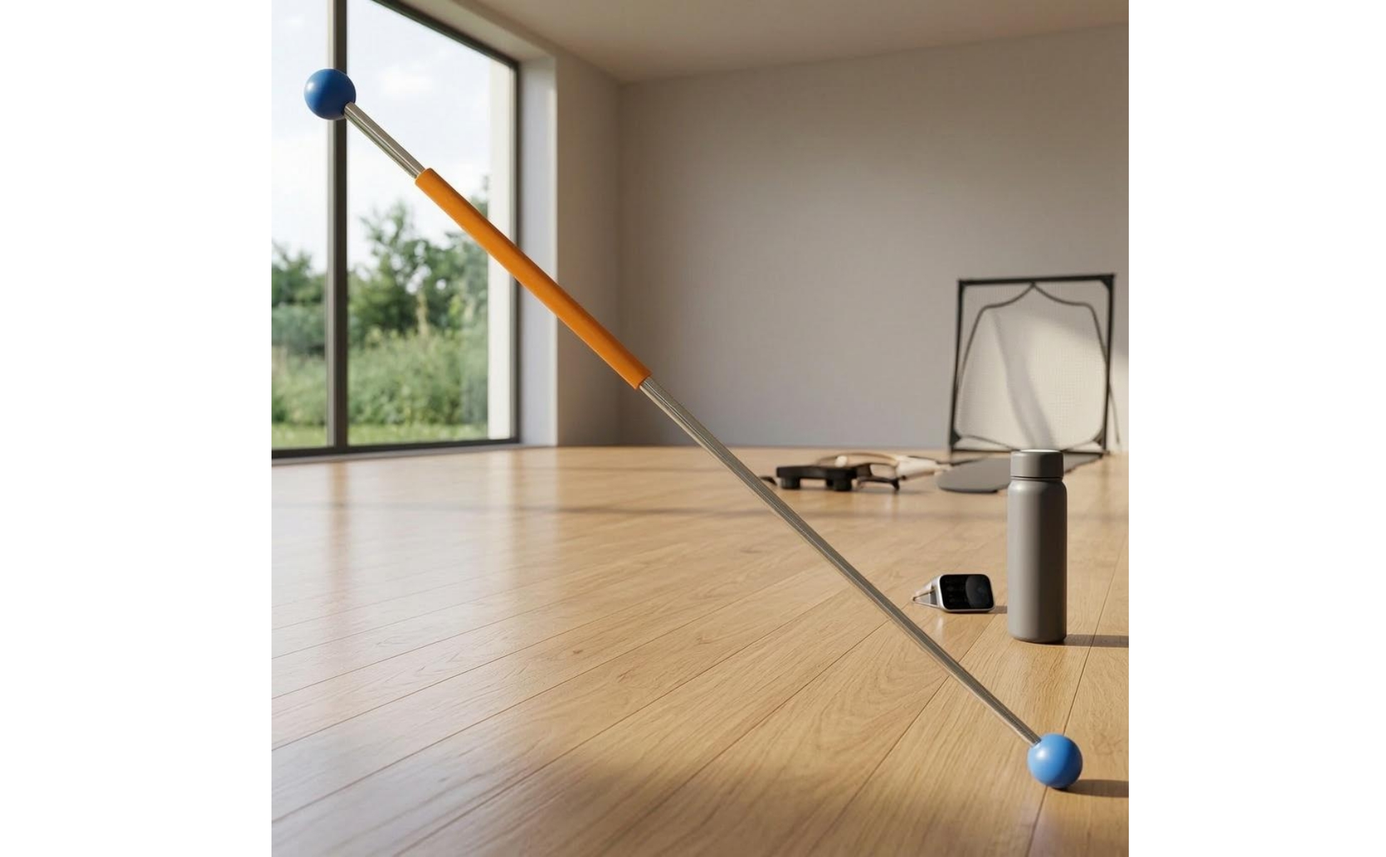 Golf Swing Training Stick Orange Grip Golf Practice Stick Club-Like