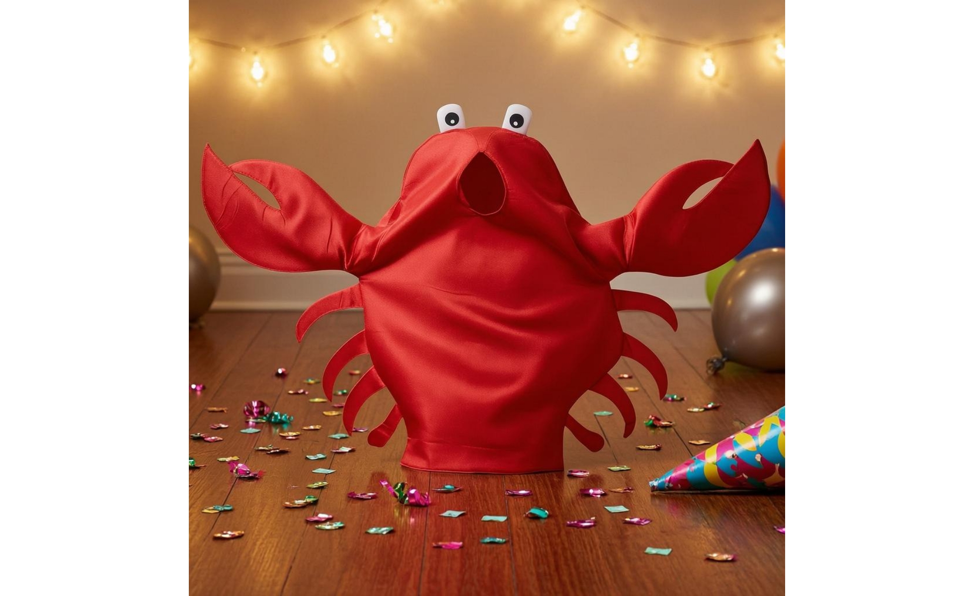 Ganzkörper-Krabbenschale Schalenform Krabben-Cosplay-Kostüm Karminrot
