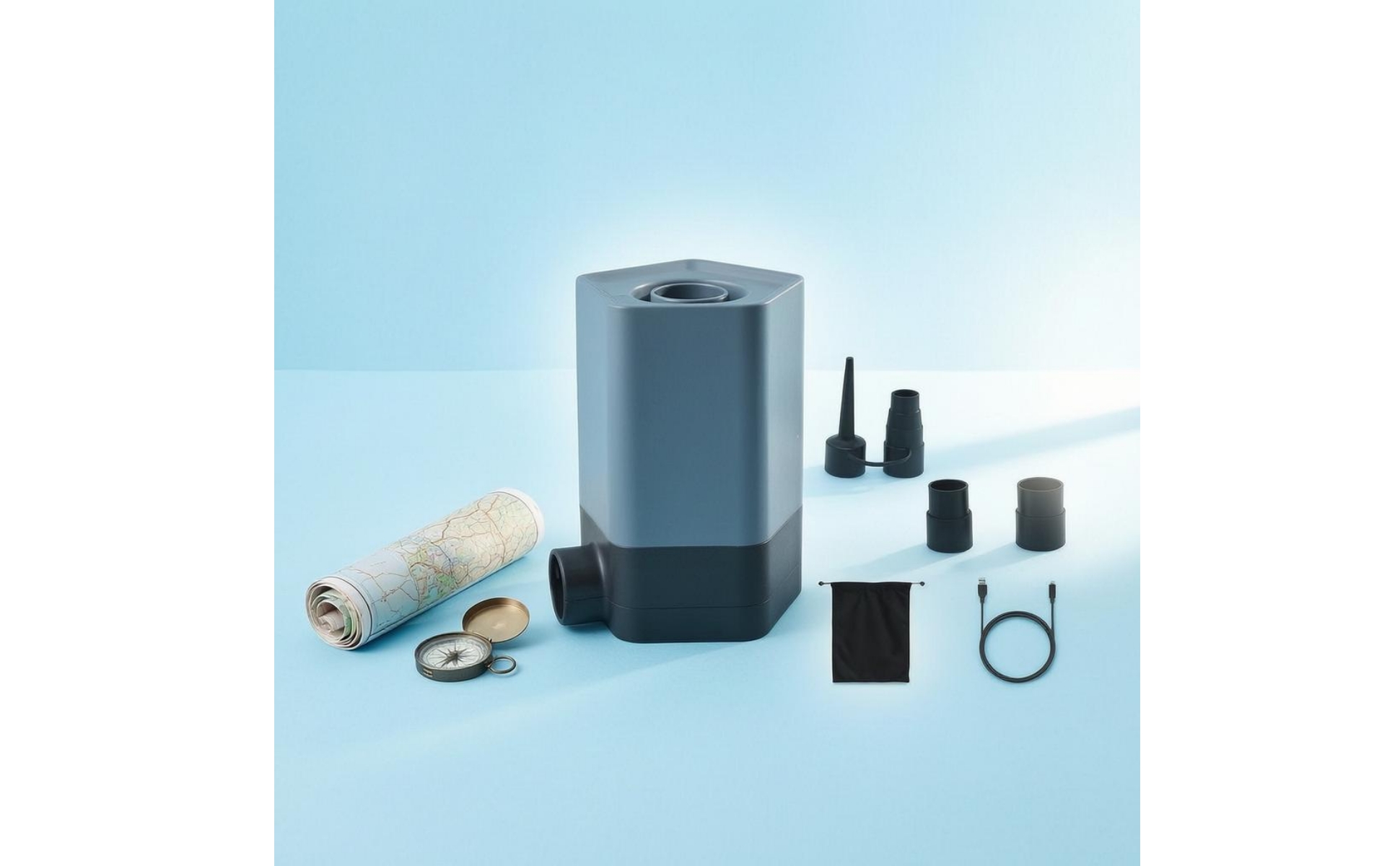 Portable Inflator 1000 mAh USB Rechargeable Electric Air Pump Lithium Battery
