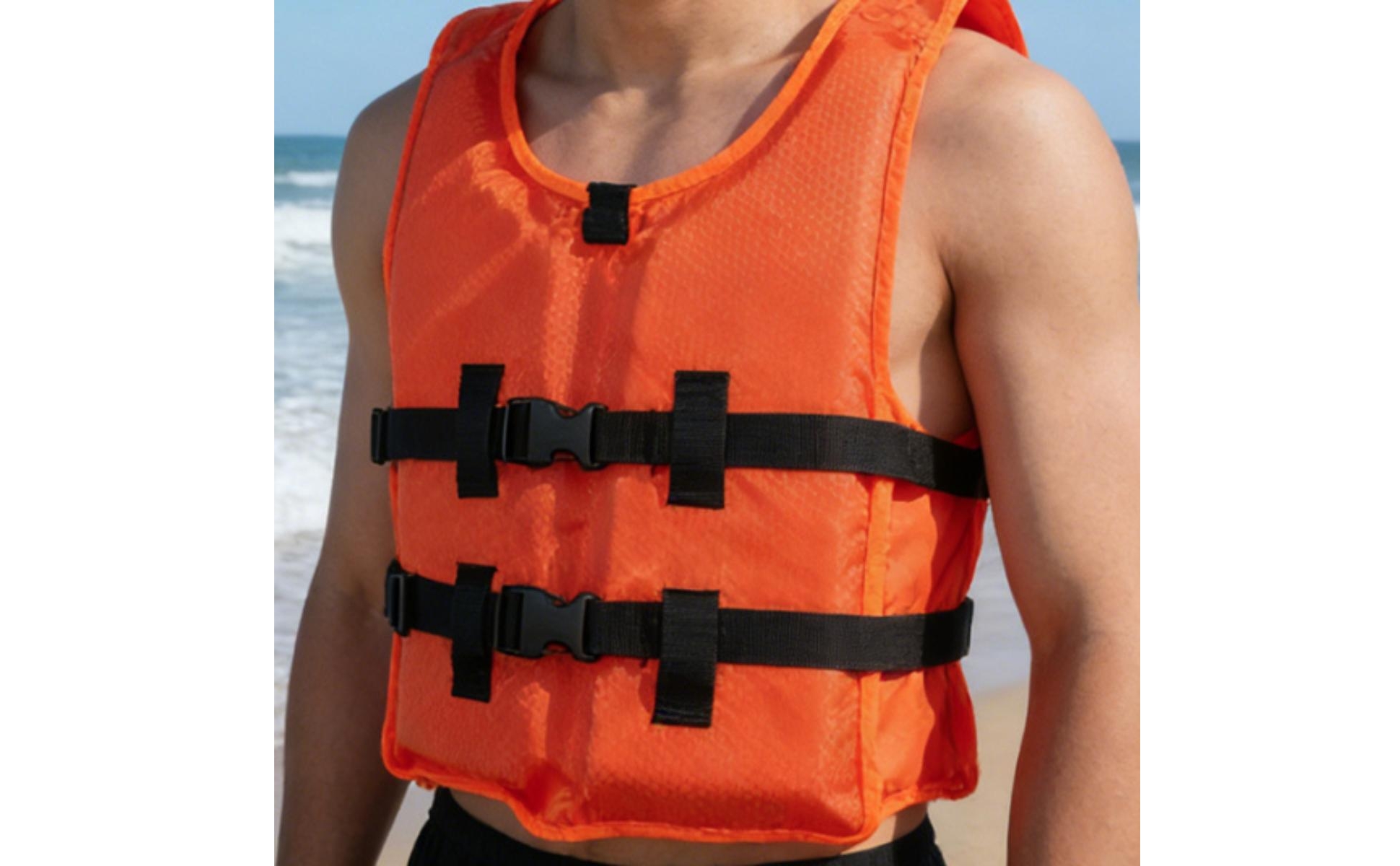 Personal Flotation Device Quick-Release Buckles Sleeveless Life Vest for Fishing