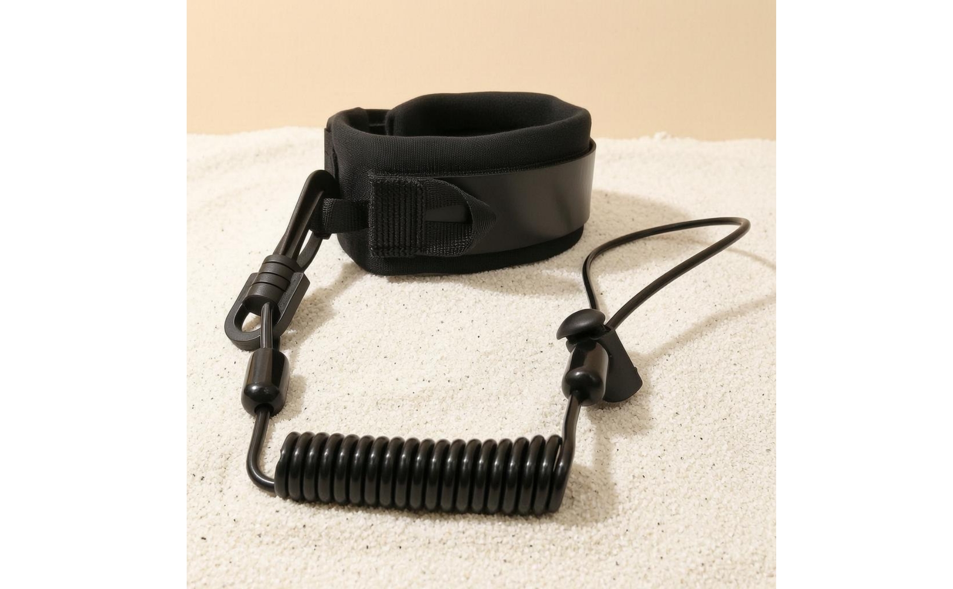 Padded Cuff Leash Anti-Loss Coiled Leash for Diving, Surfing