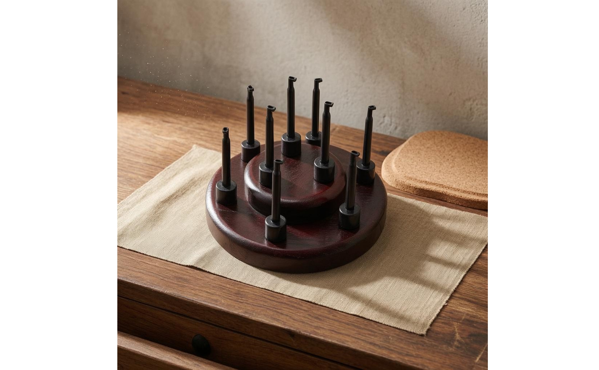 Fly Hook Rack 9-Hole Fly Hook Display Stand Round