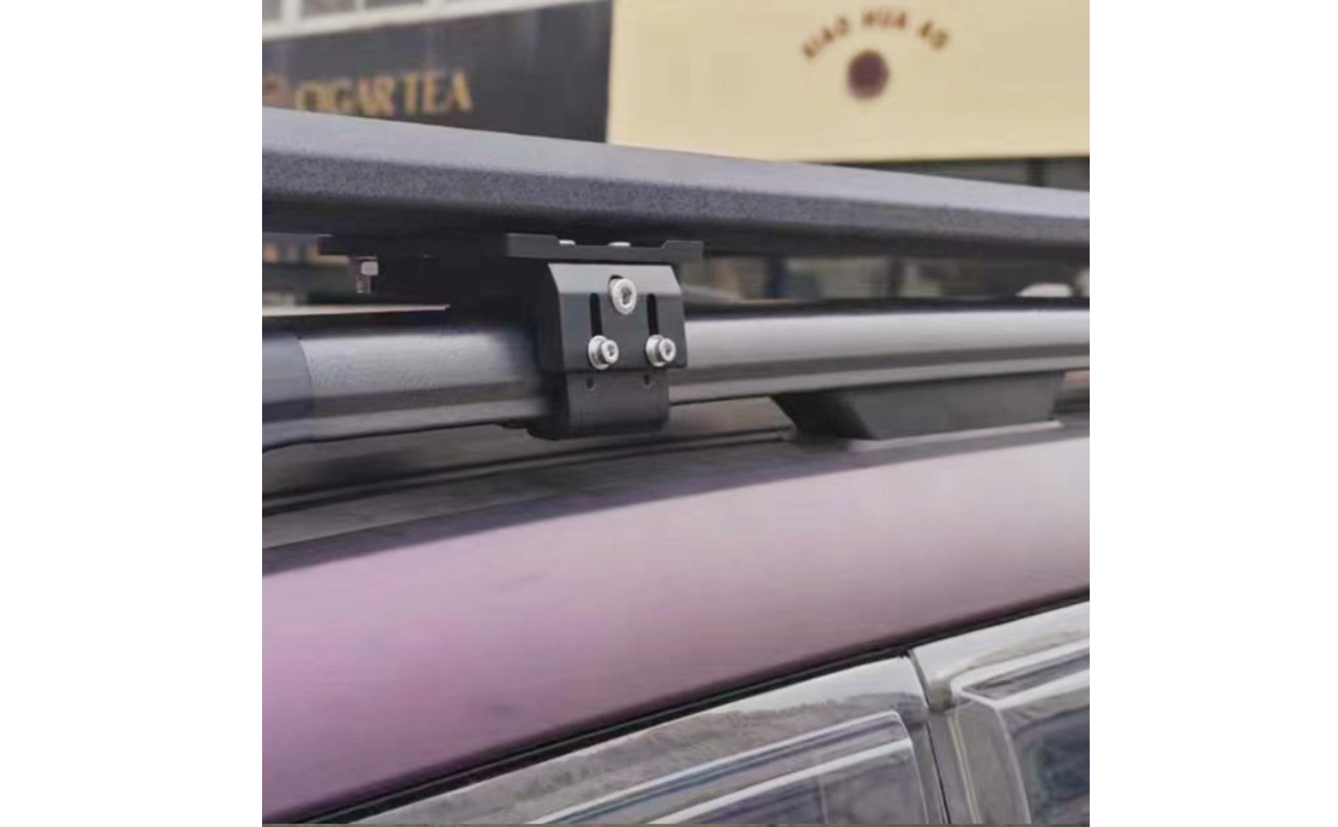 Roof Rack Mounting Bracket Adjustable Roof Bar Clamp Matte Black
