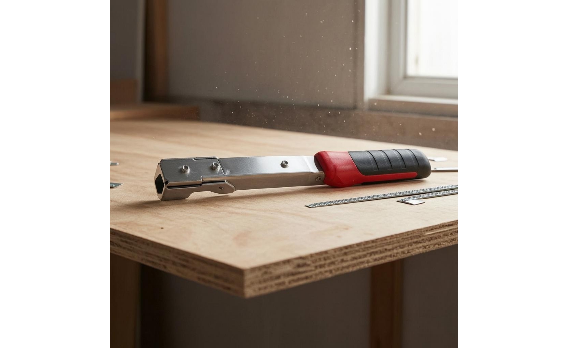 Manual Hammer Stapler Alloy Steel Hammer Tacker Stapler TRP Handle