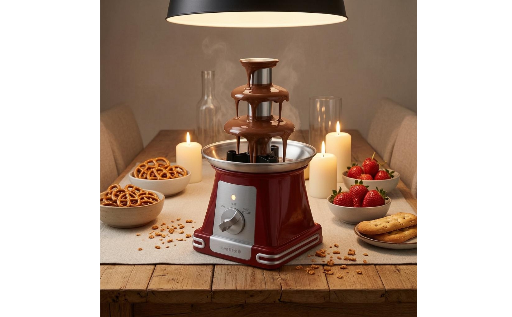 Countertop Chocolate Movement Display Glow Three-Tier-Tier Chocolate Movement