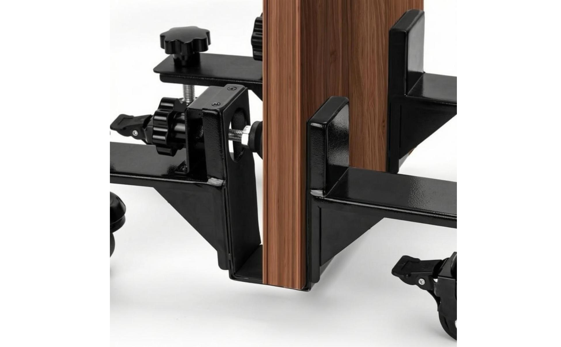 2 Pieces Door Moving Dolly U-Shaped Cradle Door Panel Dolly Adjustable Clamp