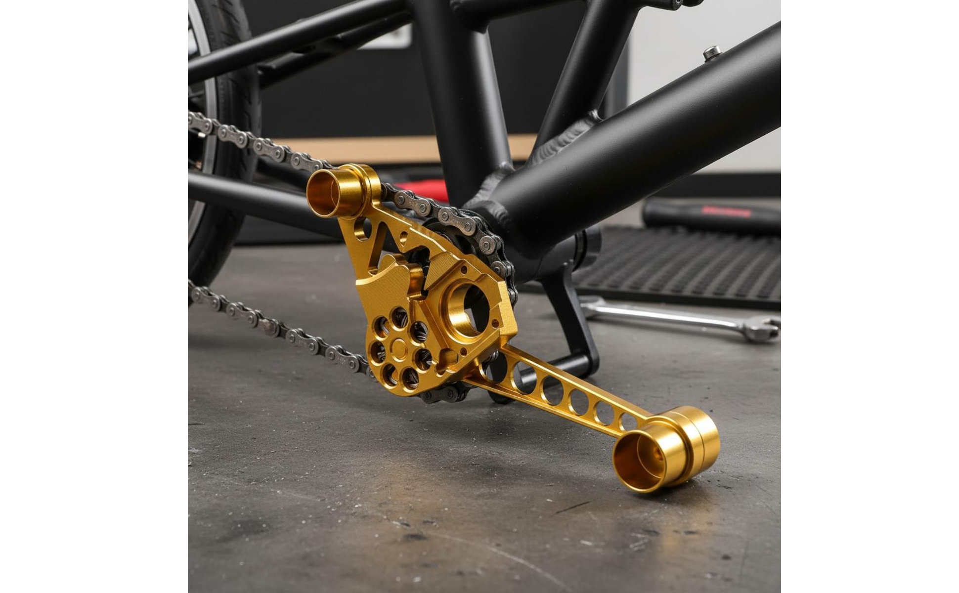 Folding Bike Chain Tensioner Long-Lasting Folding Bike Chain Guide Lightweight