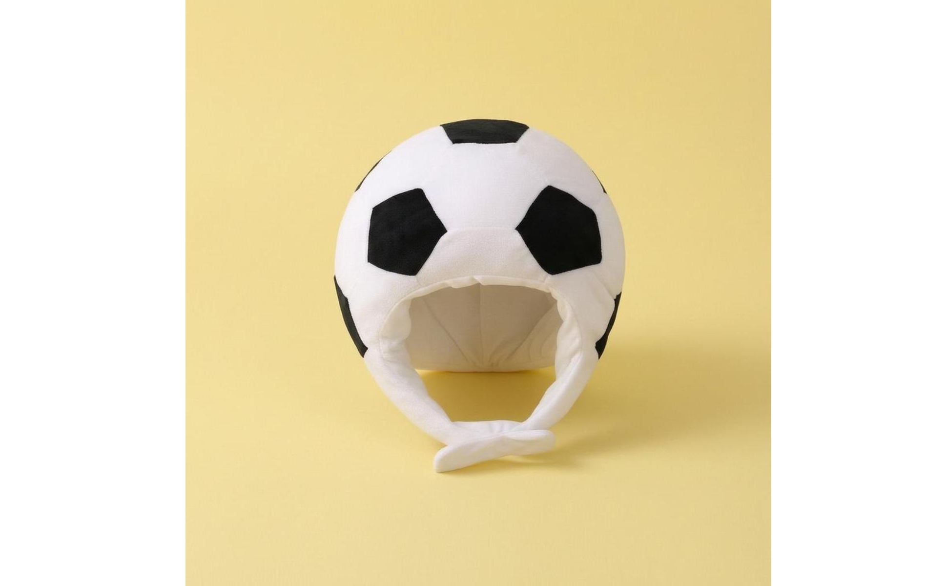 Fuzzy Fútbol Hat Cute Fútbol Head Hat Funny Shape for Photo, Sports Event