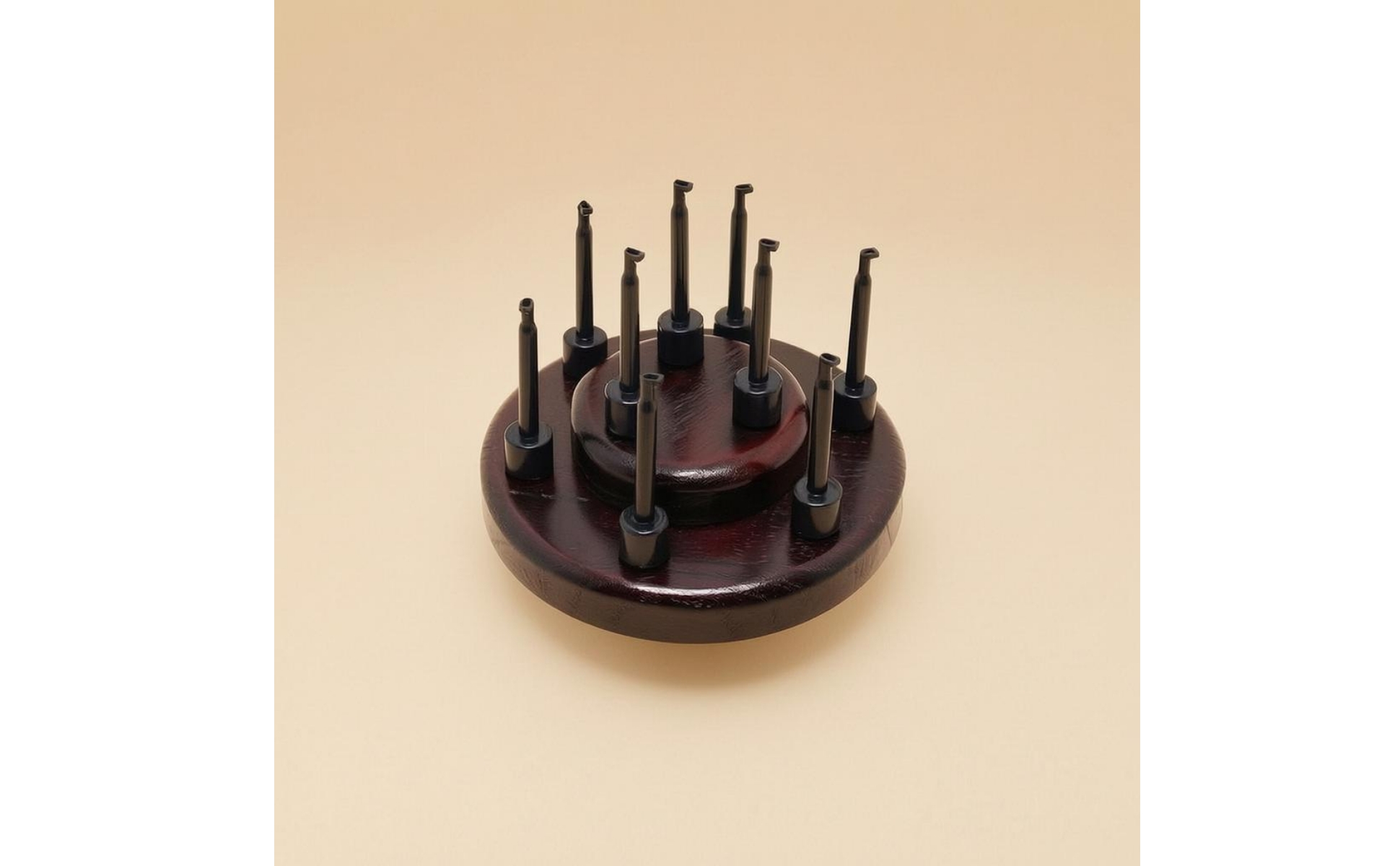Fly Hook Rack 9-Hole Fly Hook Display Stand Round