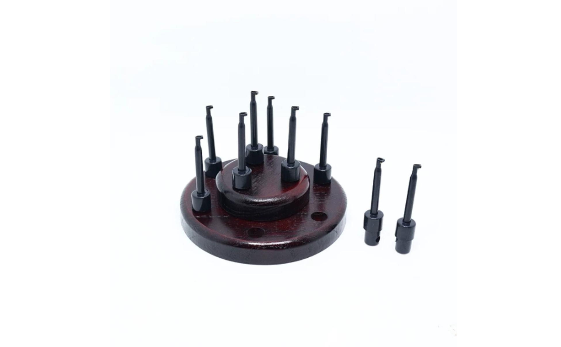 Fly Hook Rack 9-Hole Fly Hook Display Stand Round