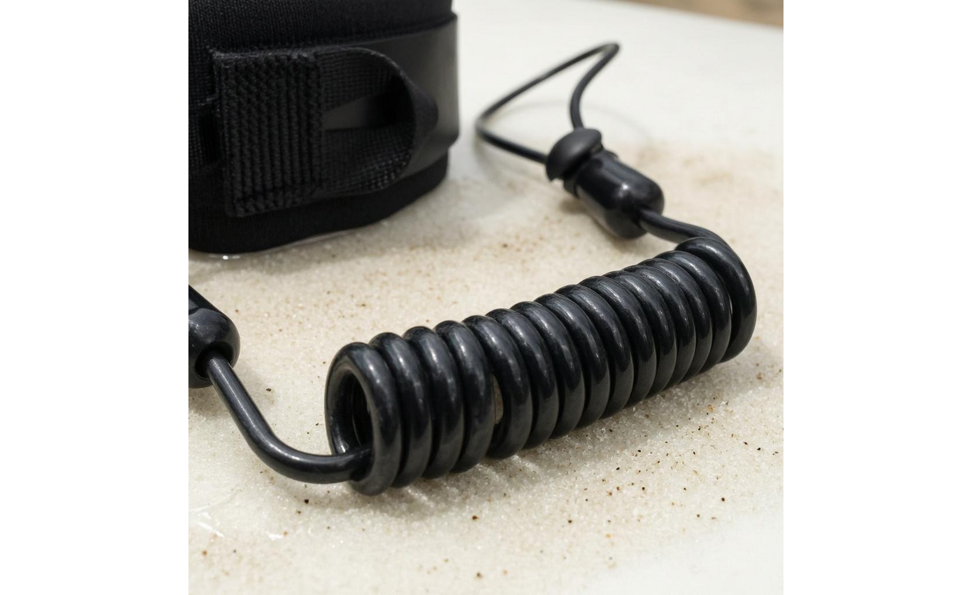 Padded Cuff Leash Anti-Loss Coiled Leash for Diving, Surfing