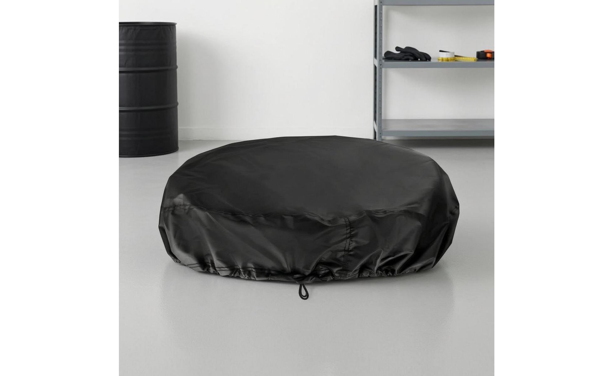 55-Gallon Drum Cover Drawstring Closure 55 Gallon Drum Cover Elastic Hem