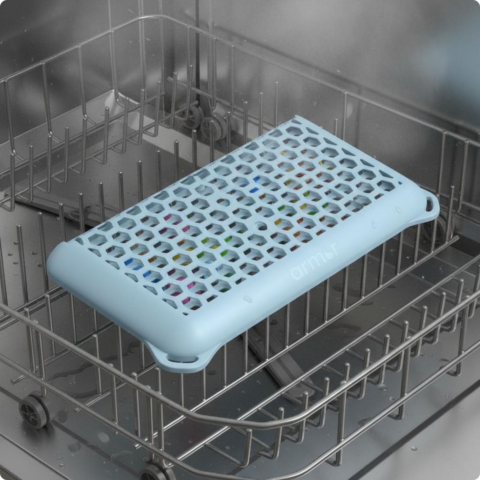 Silicone Mesh Wash Basket Heat Resistant Cleaning Tool Long-Lasting