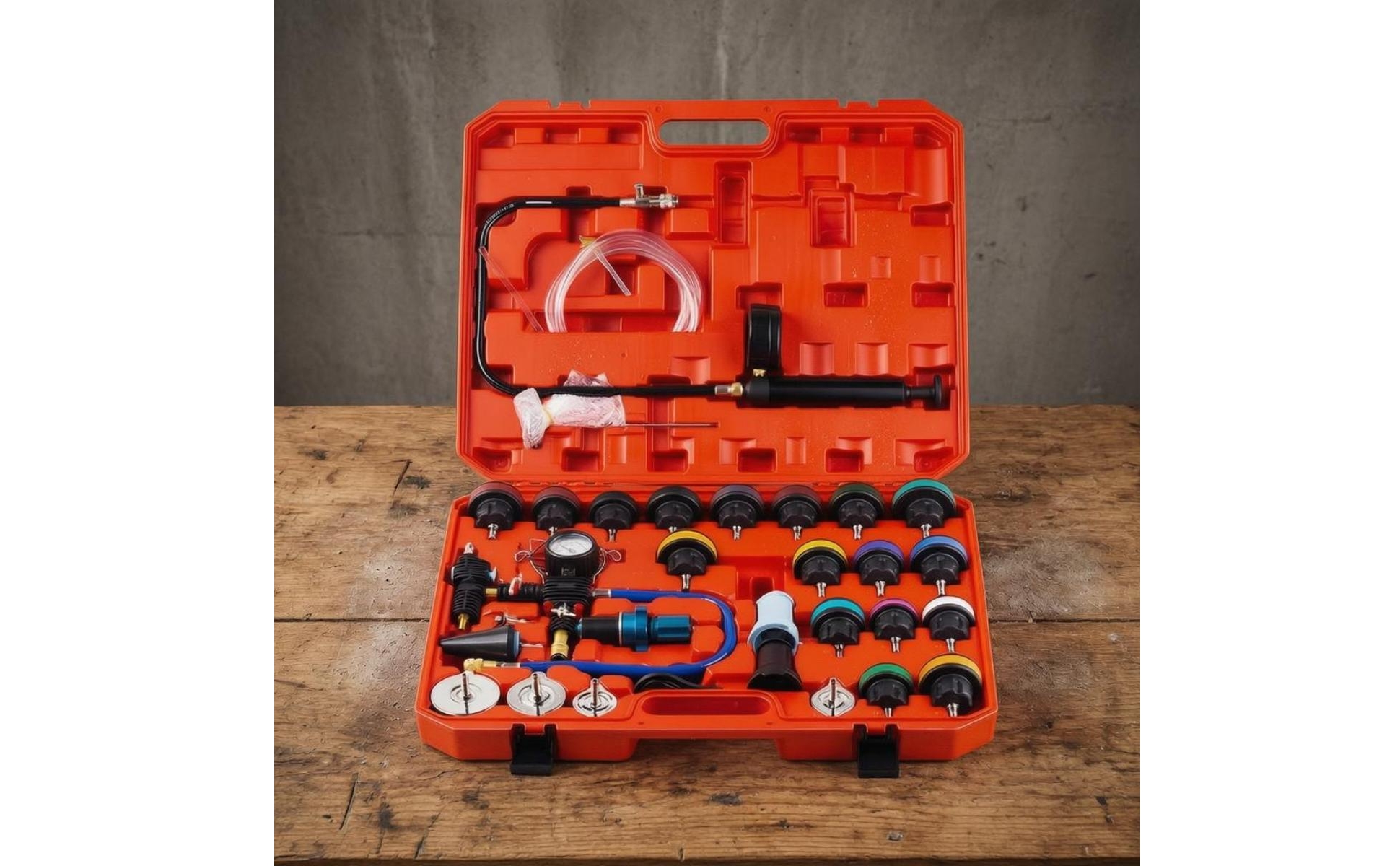 34 Pieces Cooling-System Pressure Test Kit Hand Pump