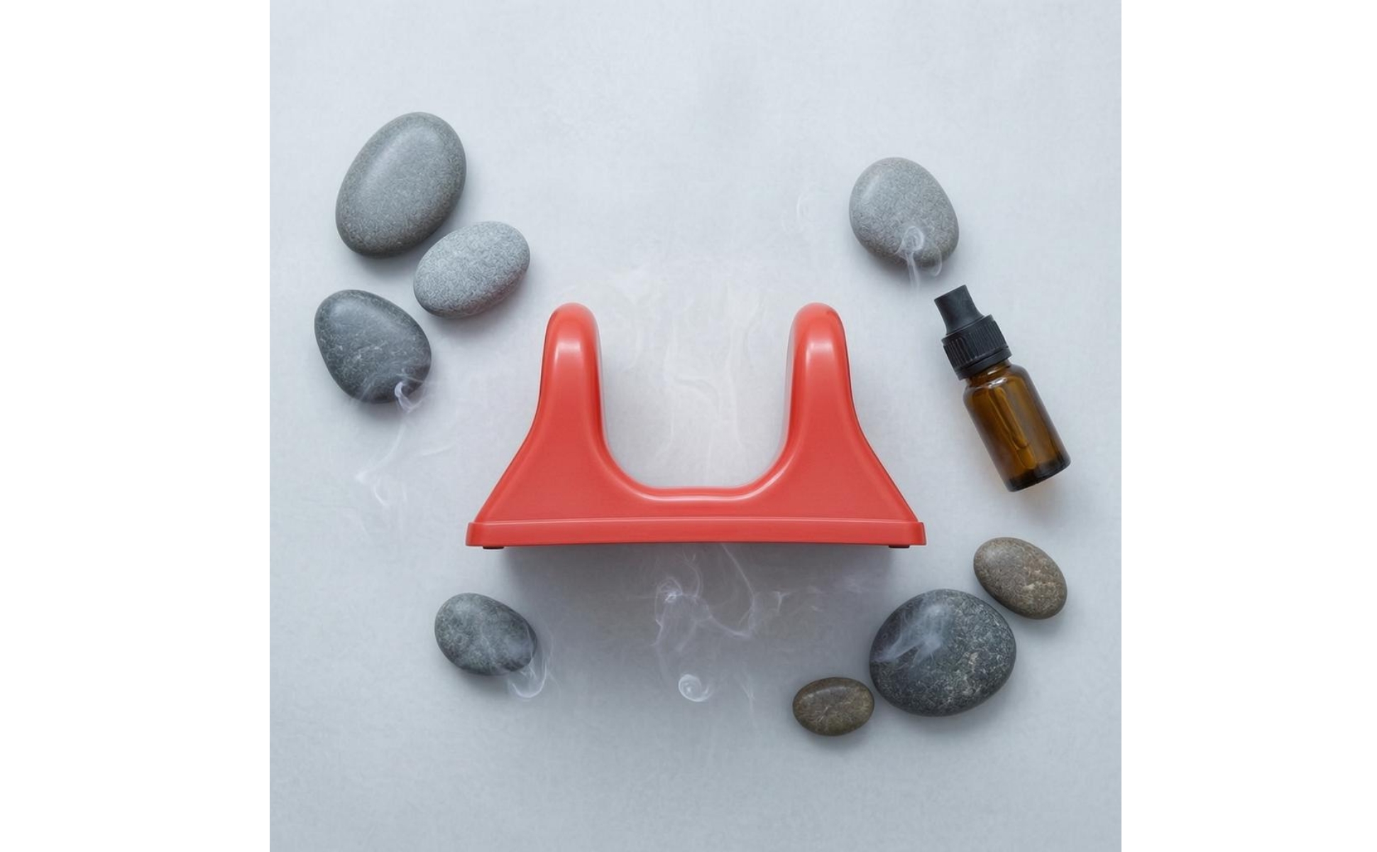 U-Shaped Massage Support Tool Glossy Molded Plastic Massage Support Seamless