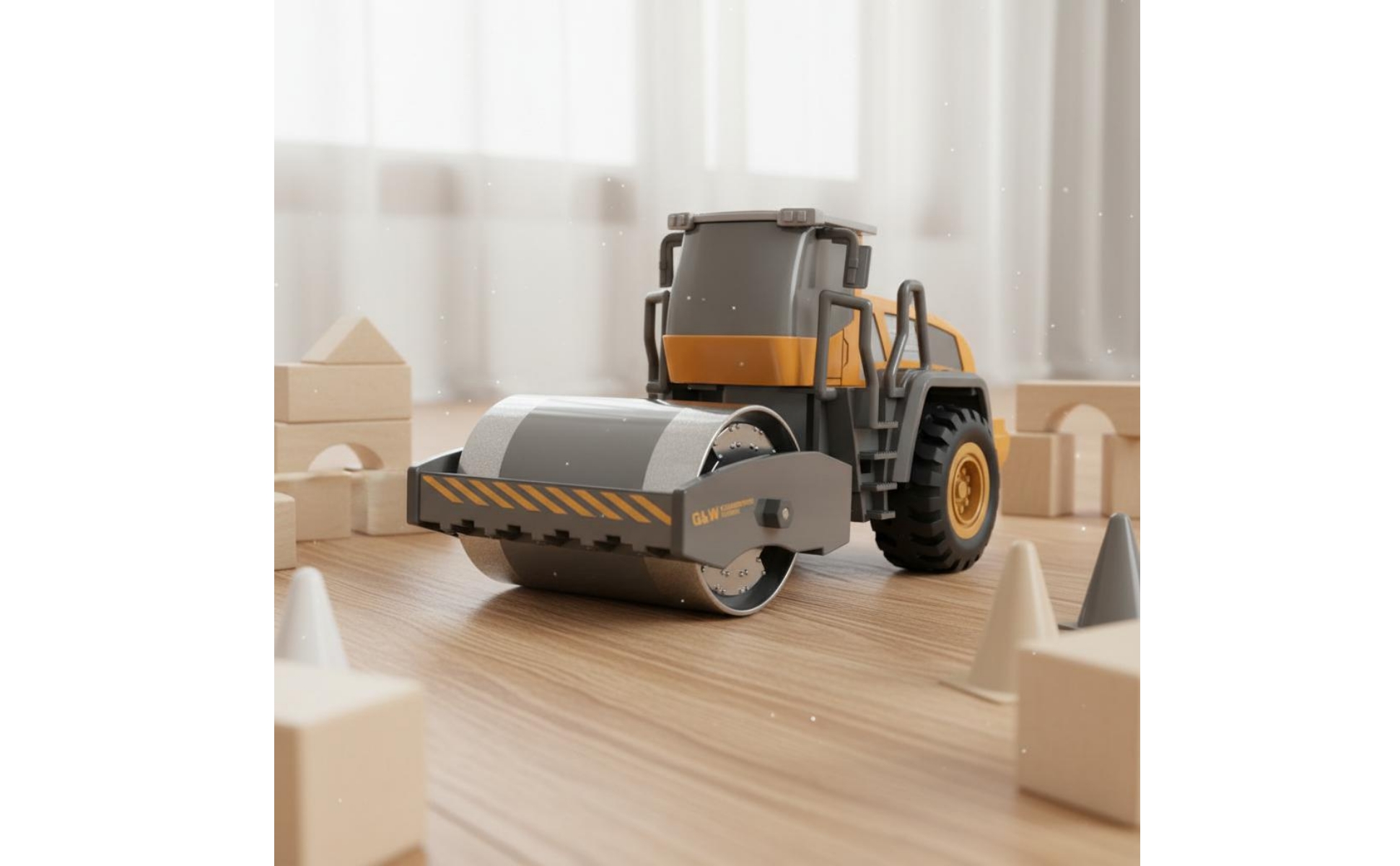 Simulated Tower Crane Tracked Base Crawler Crane Model Movable Hook for Boys