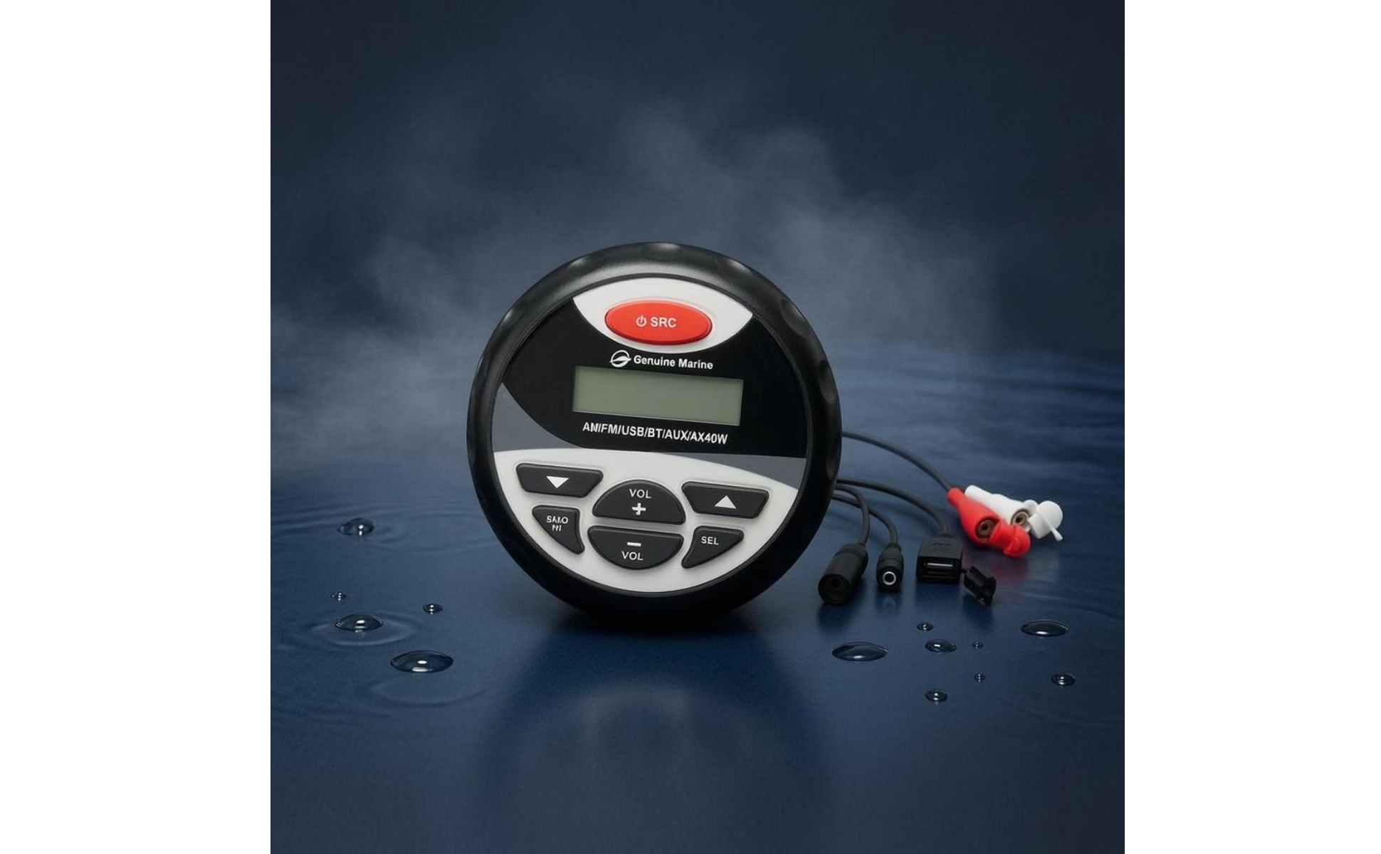 Marine Stereo Receiver USB Bluetooth Marine Stereo AUX for Boats