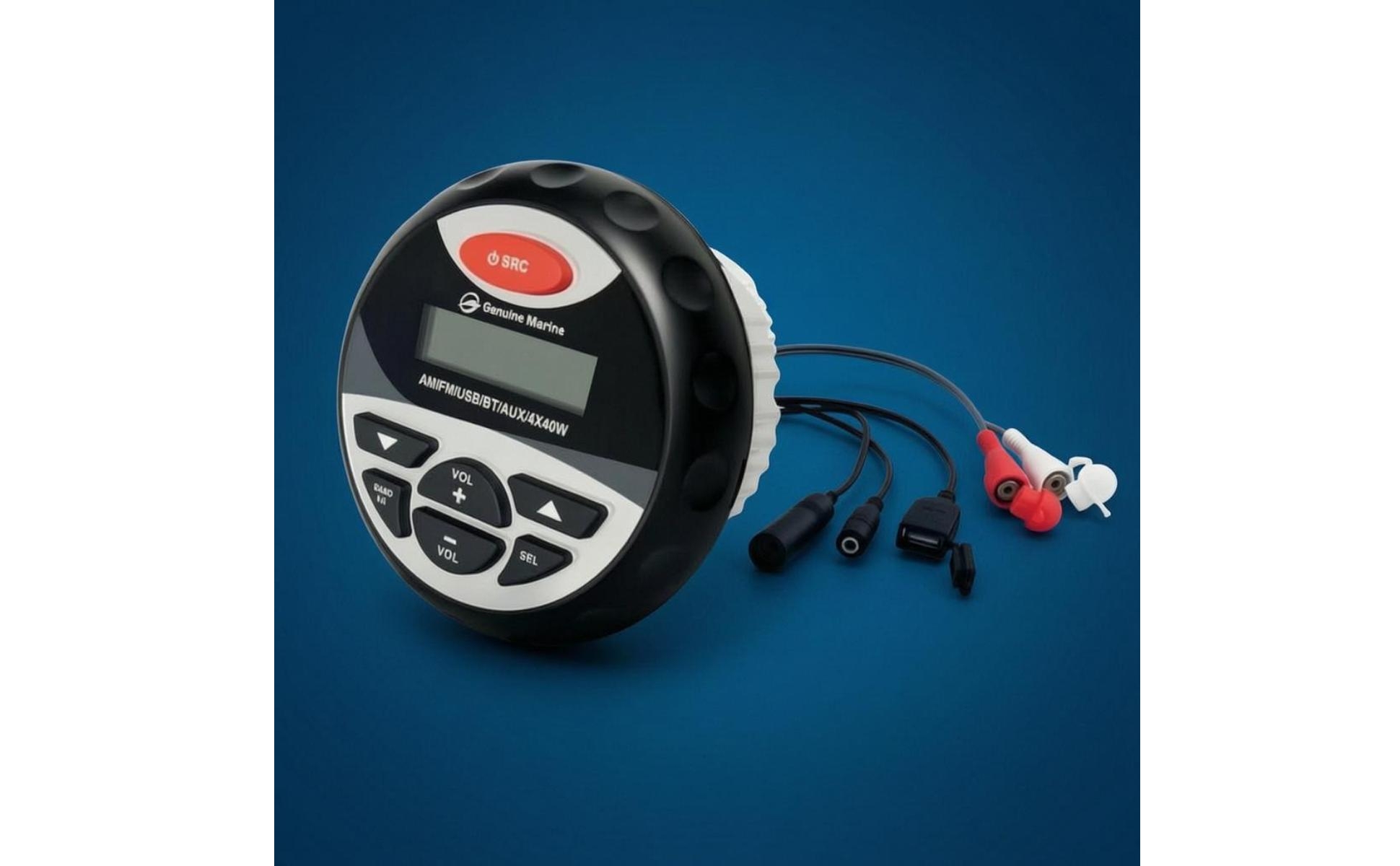 Marine Stereo Receiver USB Bluetooth Marine Stereo AUX for Boats