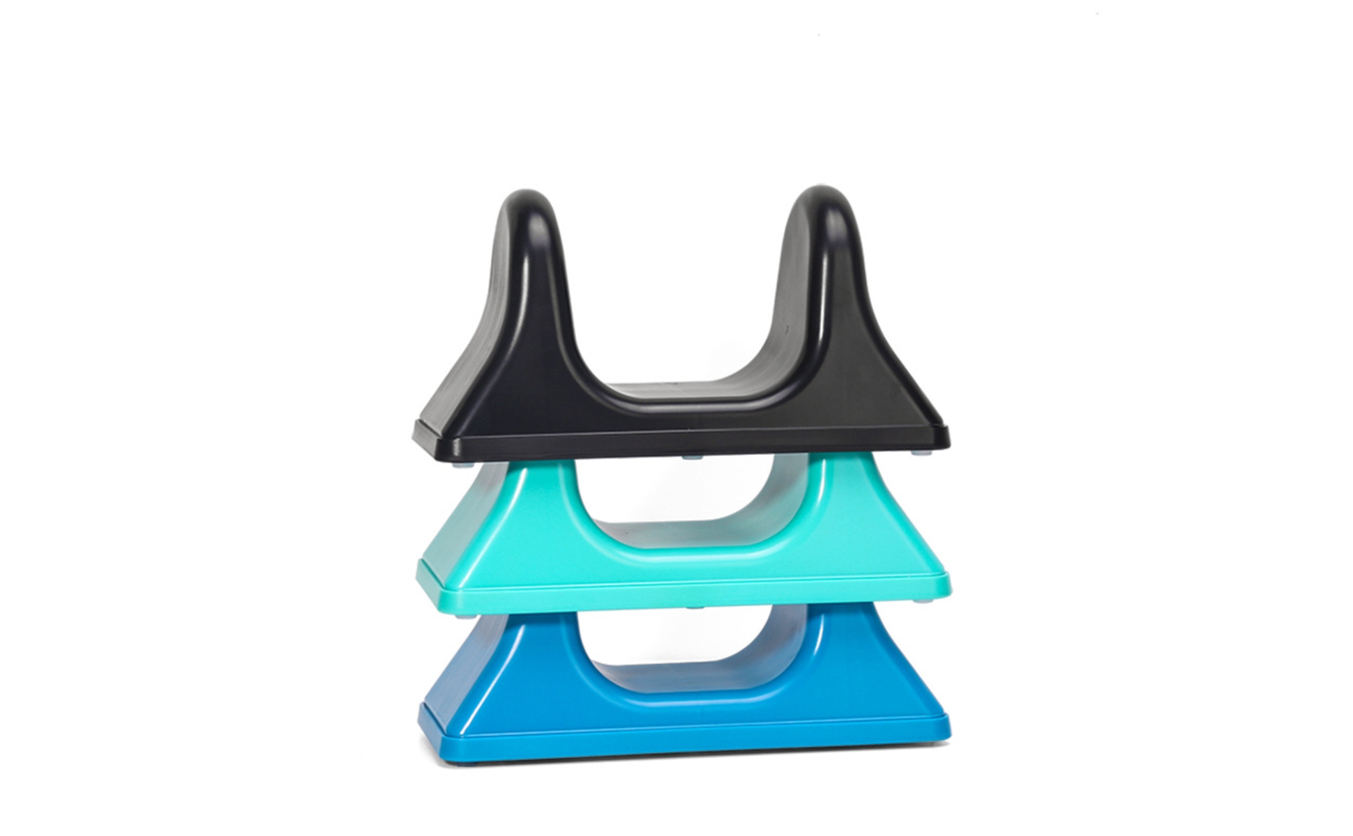 U-Shaped Massage Support Tool Glossy Molded Plastic Massage Support Seamless