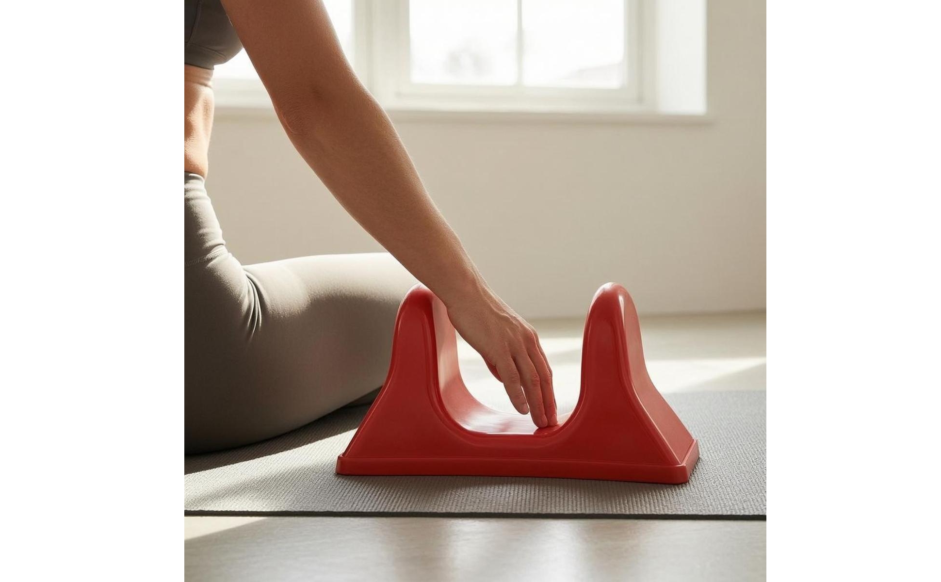 U-Shaped Massage Support Tool Glossy Molded Plastic Massage Support Seamless