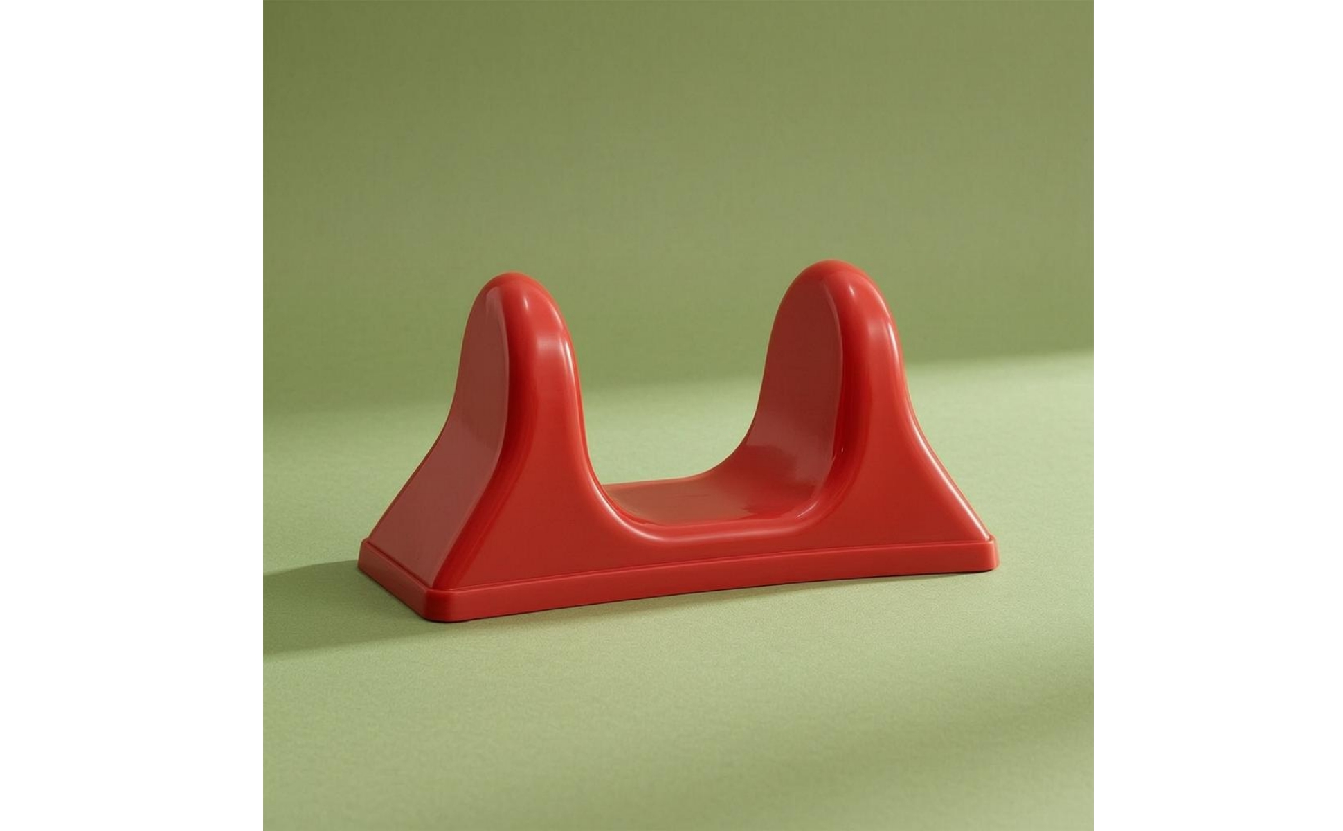U-Shaped Massage Support Tool Glossy Molded Plastic Massage Support Seamless
