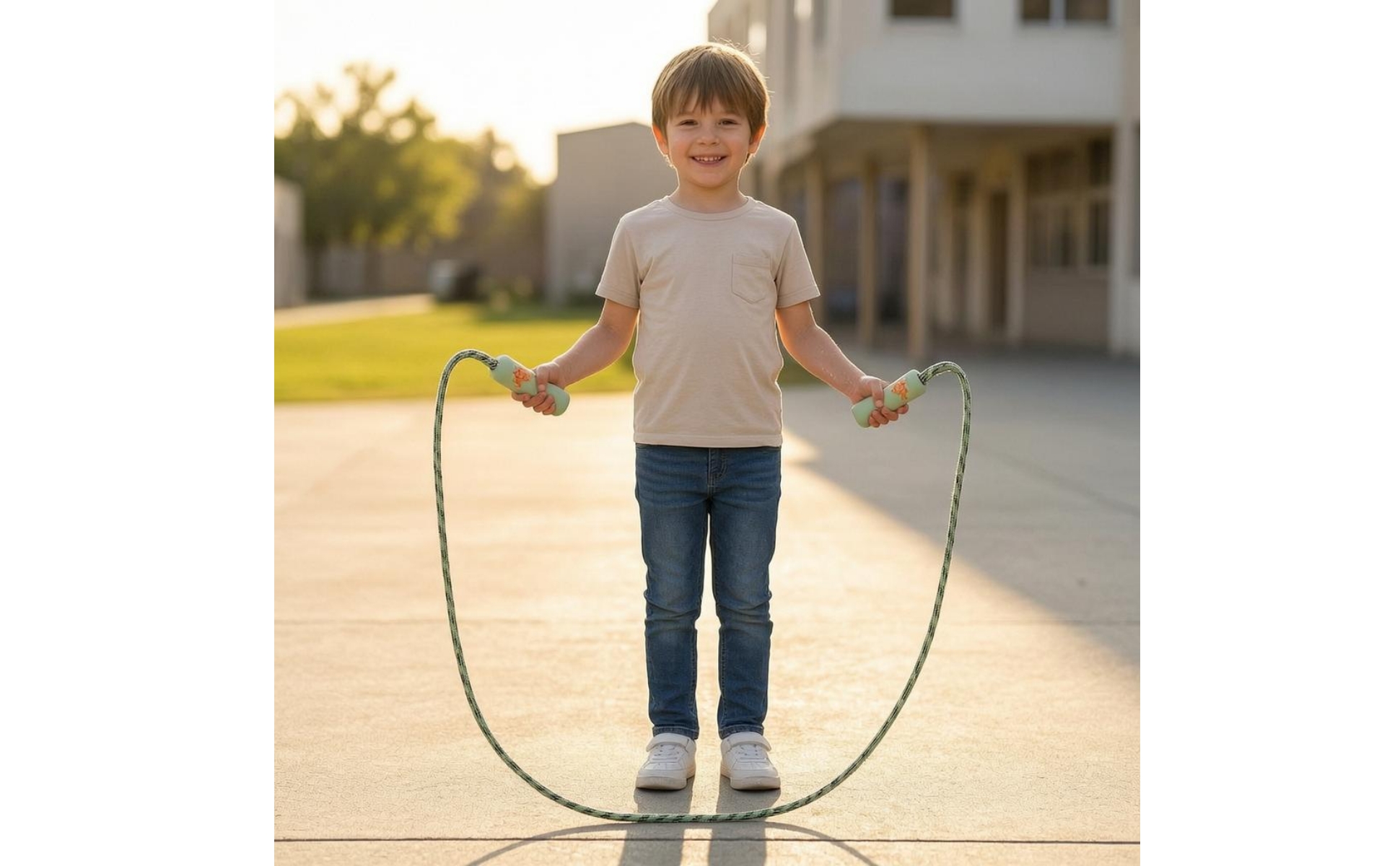Children's Jump Rope Cartoon Handle Beginner Jump Rope Handheld Grips