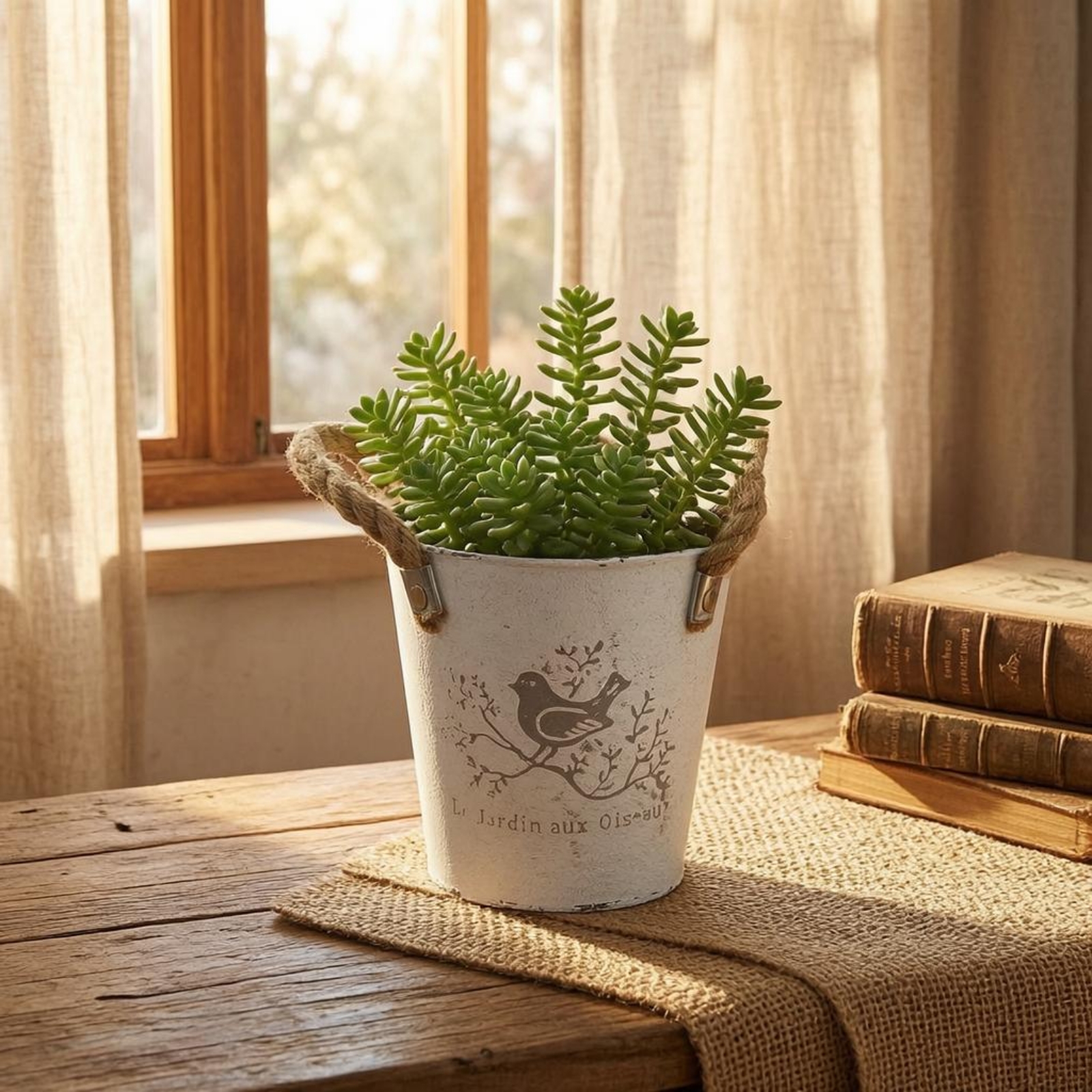 Rustic Bird Planter Iron Garden Decor Multi-Purpose - Produktbild 8