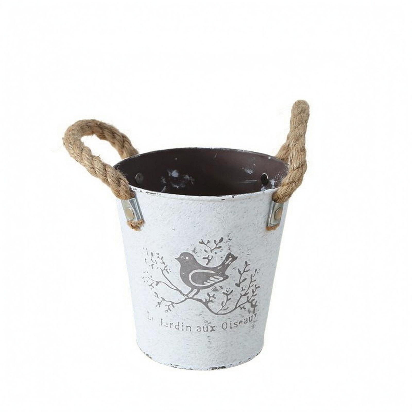Rustic Bird Planter Iron Garden Decor Multi-Purpose
