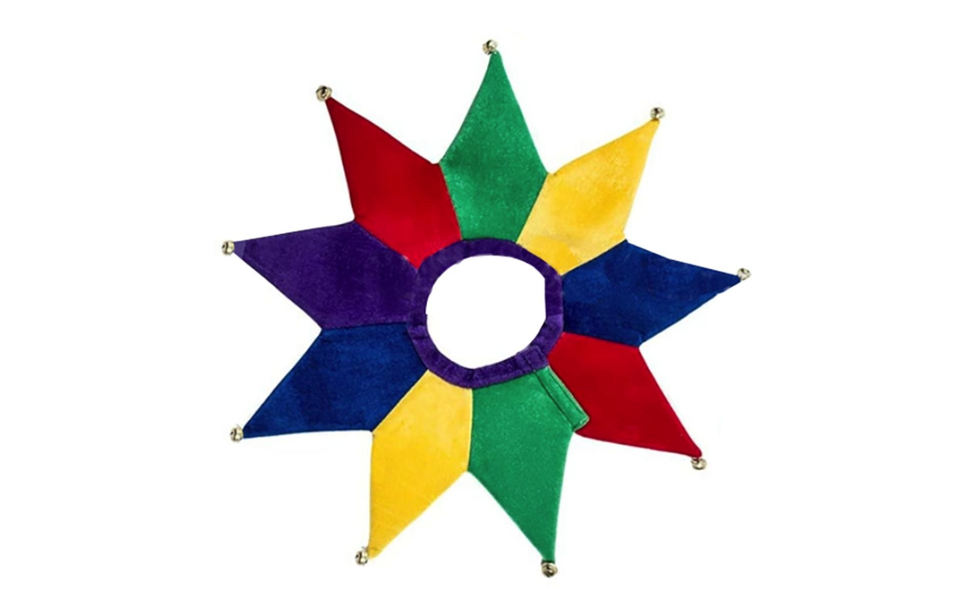 Jester Shoulder Cape Multicolor Jester Collar Bright Colors