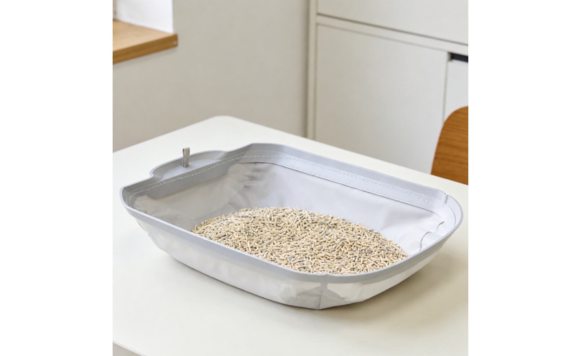 Cat Litter Box Cushion Raised Edges Soft Litter Liner Stitched Seams