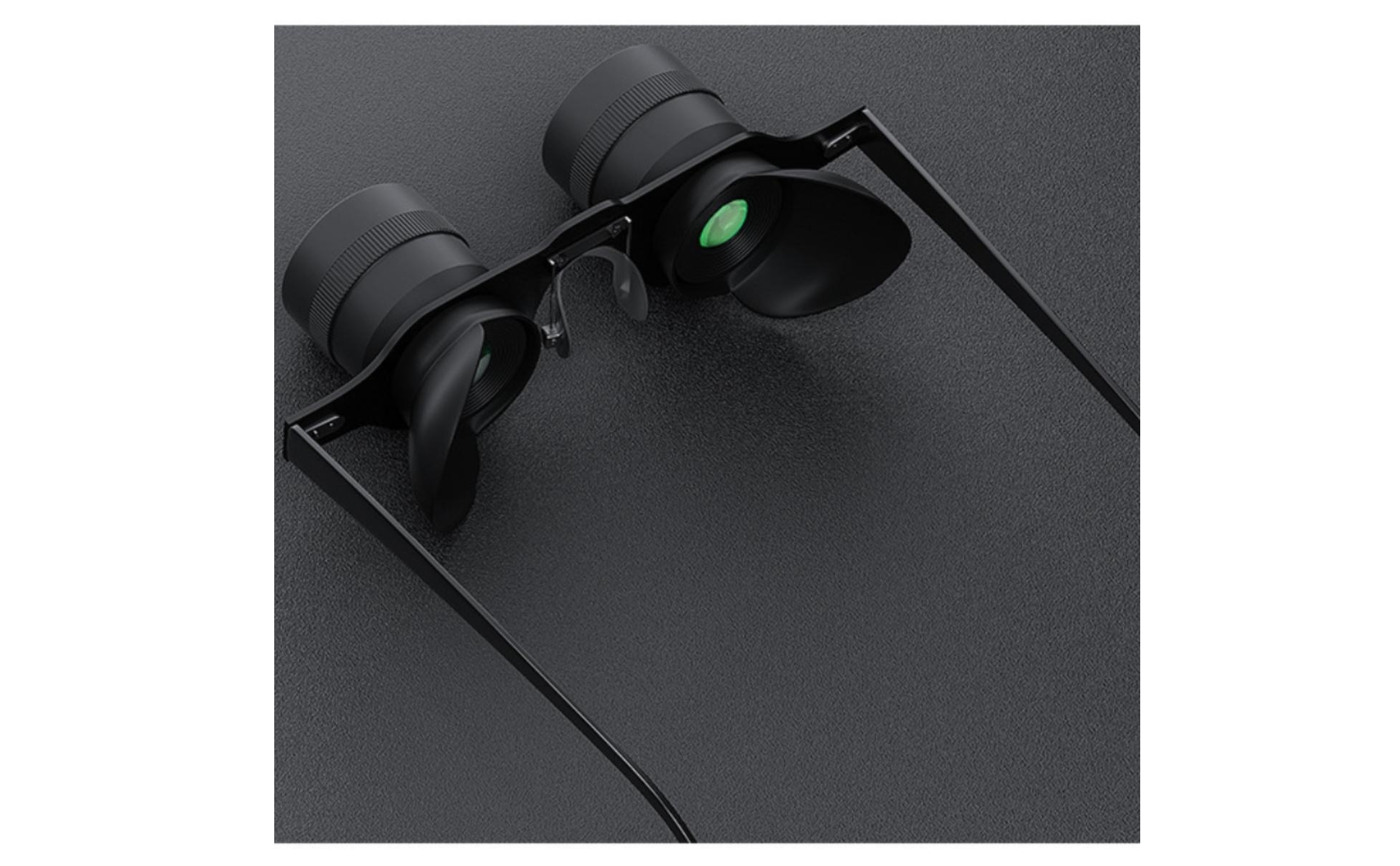 Fishing Telescope 10x Magnification Eyeglass Telescope Green-Tinted Lenses