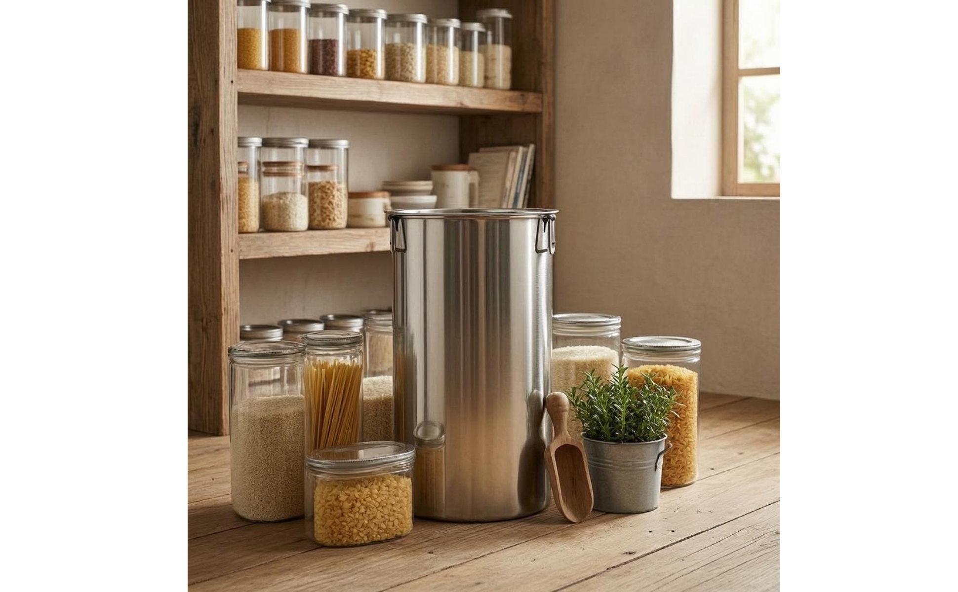 Stainless Steel Storage Container Long-Lasting Stainless Steel Container Fitted