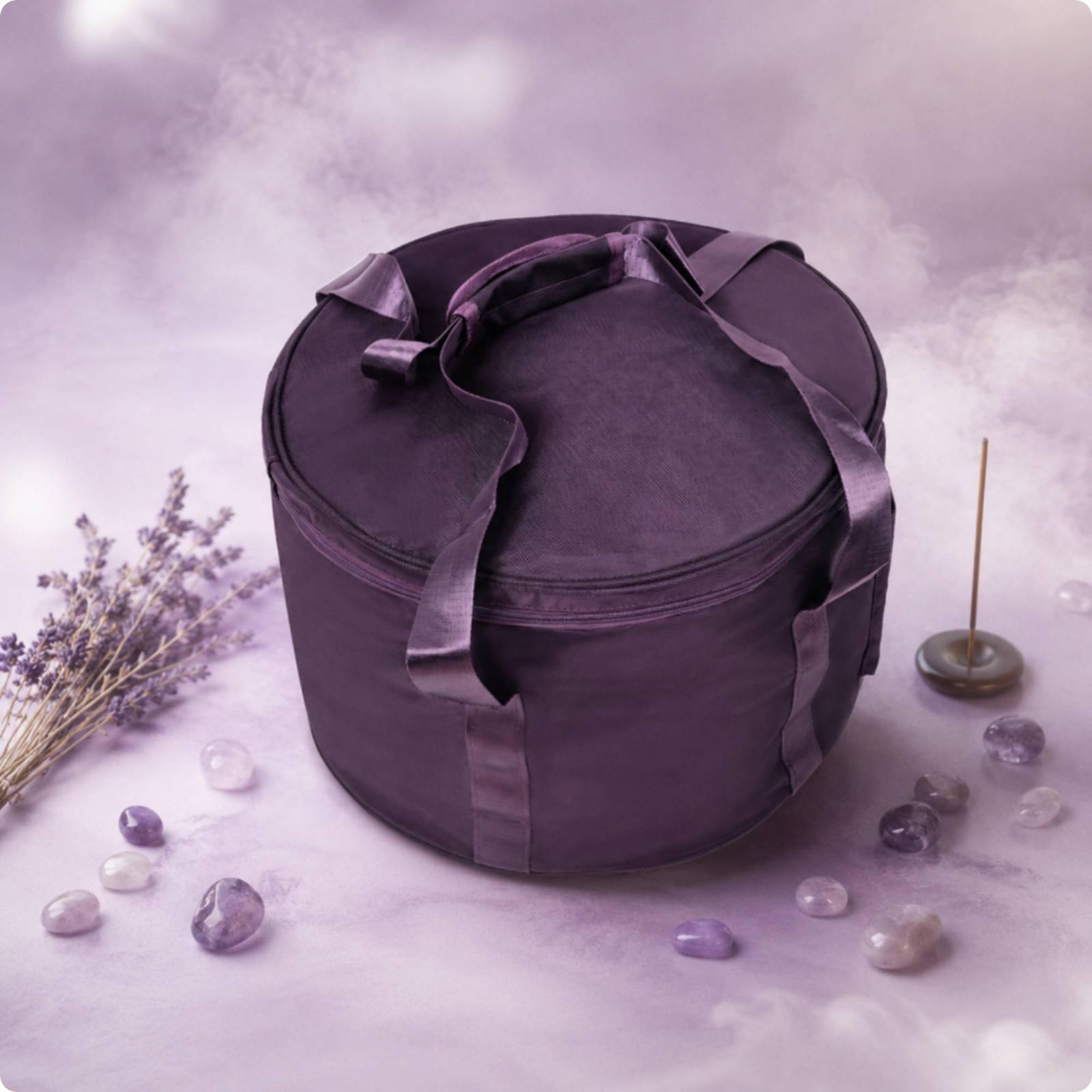 Padded Singing Bowl Bag Zippered Singing Bowl Bag Inner Liner