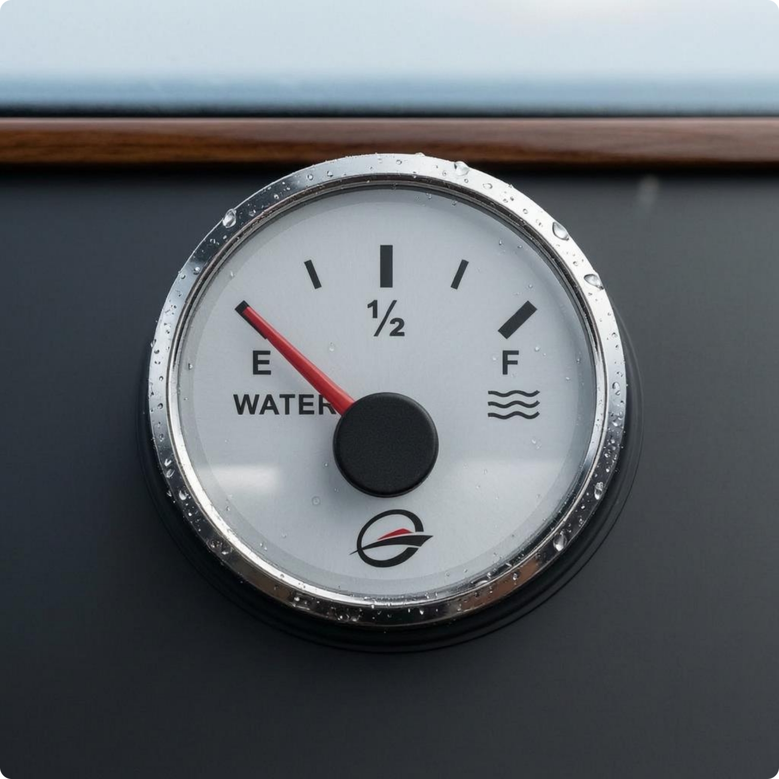 Wasserstandsanzeige 52 mm rundes Zifferblatt Mariner Wasserstandsmesser für Lkw