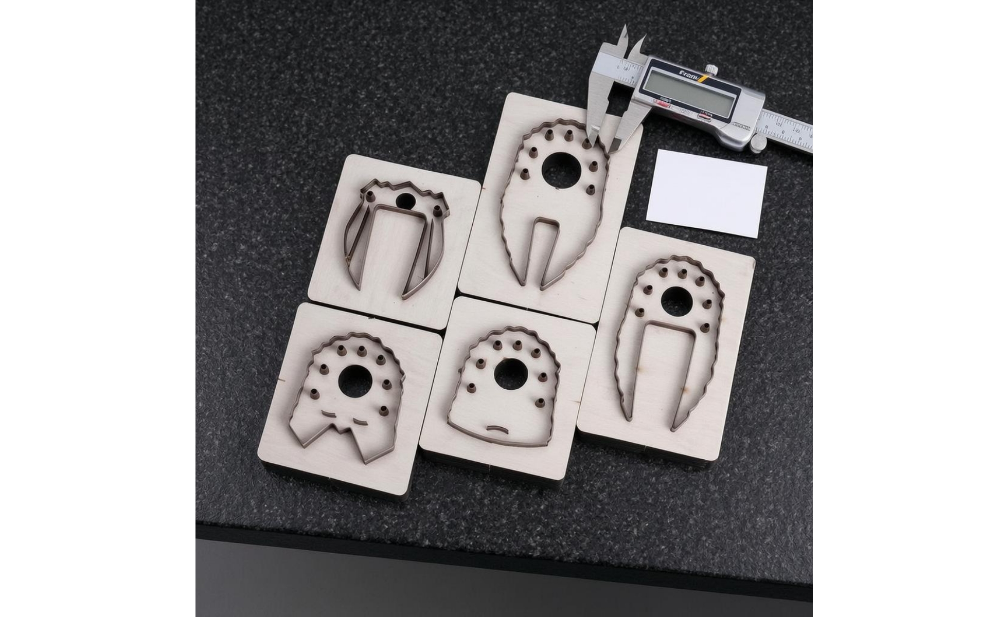 5 Pieces Leather Keychain Die Set High-Strength Alloy Steel