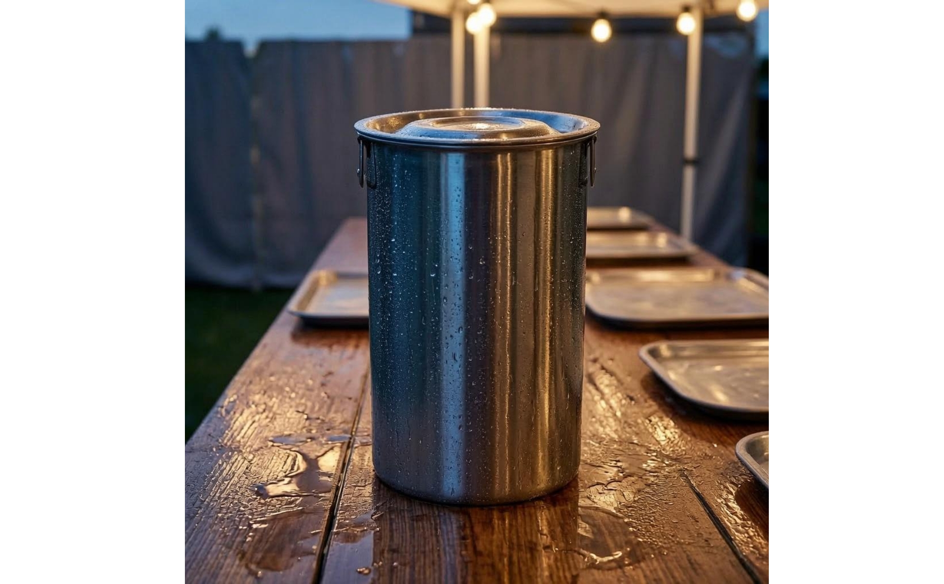 Stainless Steel Storage Container Long-Lasting Stainless Steel Container Fitted