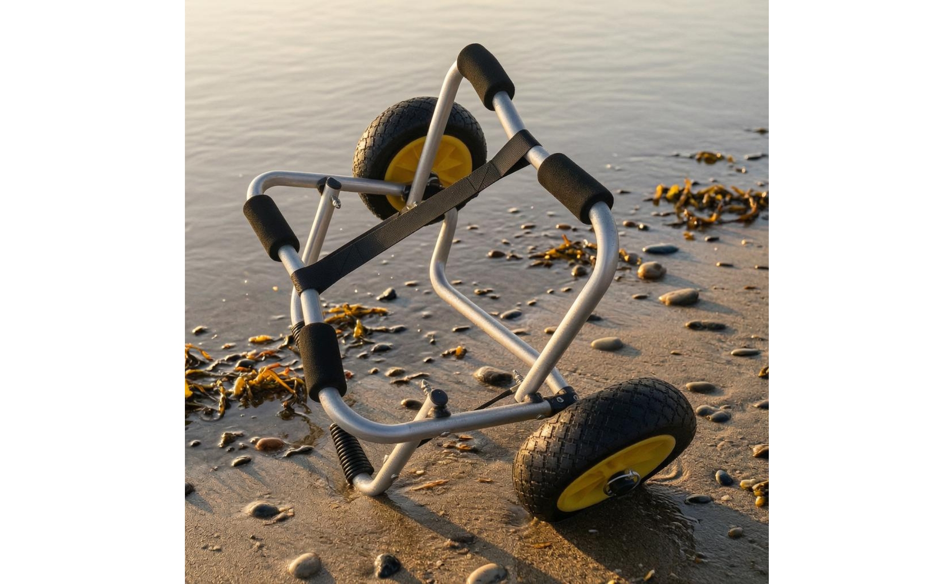 Remorque de Kayak En Aluminium Chariot de Transport Kayak Cadre Tubulaire