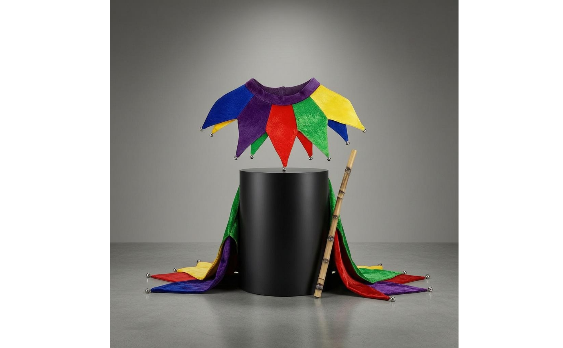 Jester Shoulder Cape Multicolor Jester Collar Bright Colors