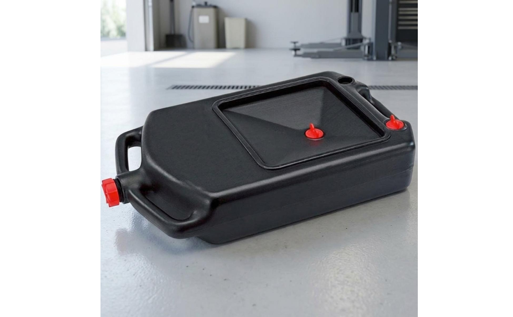 Oil Drain Pan Recessed Basin Low Profile Oil Drain Pan Side Handles