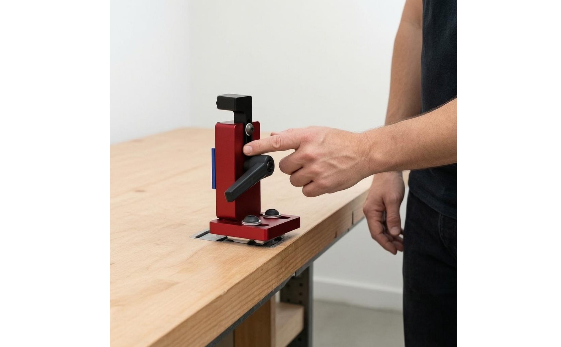 Maschinenanschlag aus Aluminium CNC-Gefräst verstellbarer Anschlag verstellbar