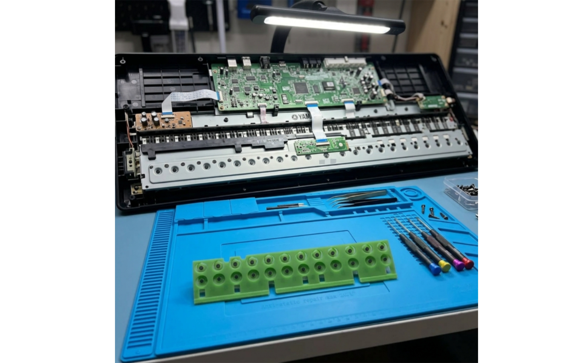 Conductive Rubber Strip Rectangular Cutouts Electronic Keyboard Touch Strip