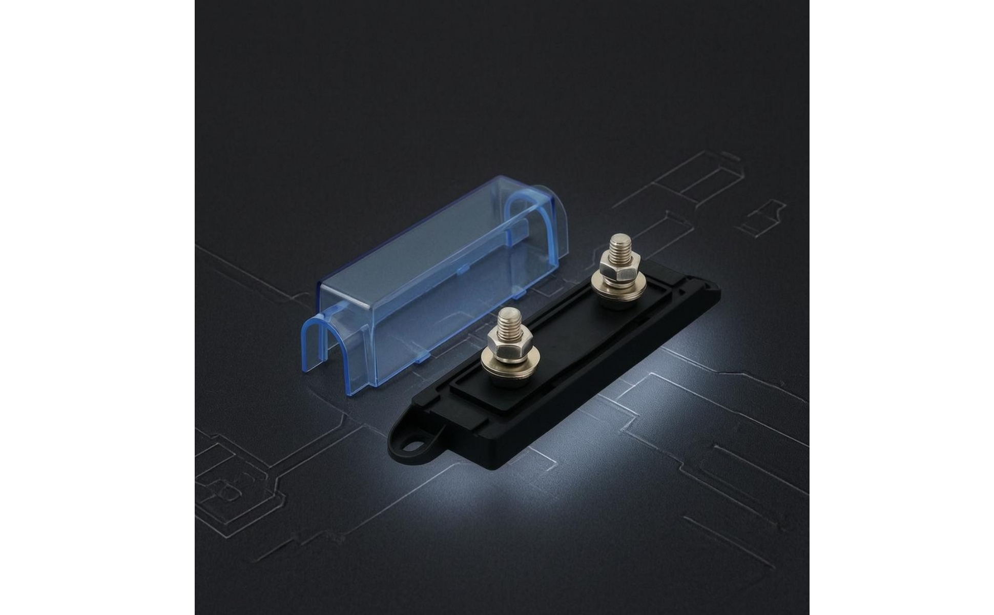 ANL Fuse Box Nylon 66 High-Current Fuse Holder Fiberglass
