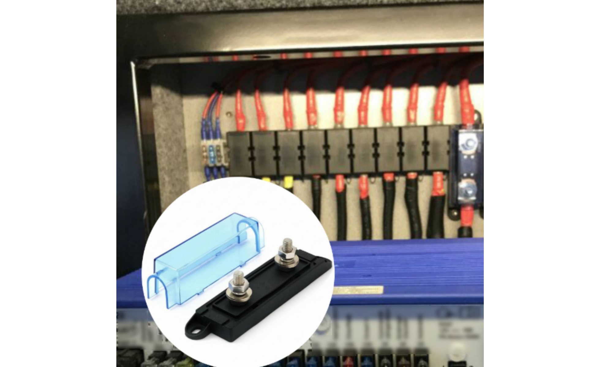 ANL Fuse Box Nylon 66 High-Current Fuse Holder Fiberglass