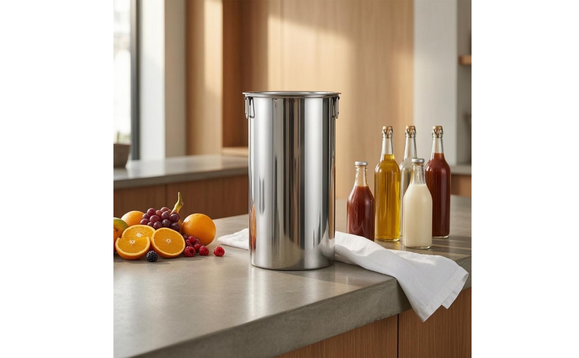Stainless Steel Storage Container Long-Lasting Stainless Steel Container Fitted