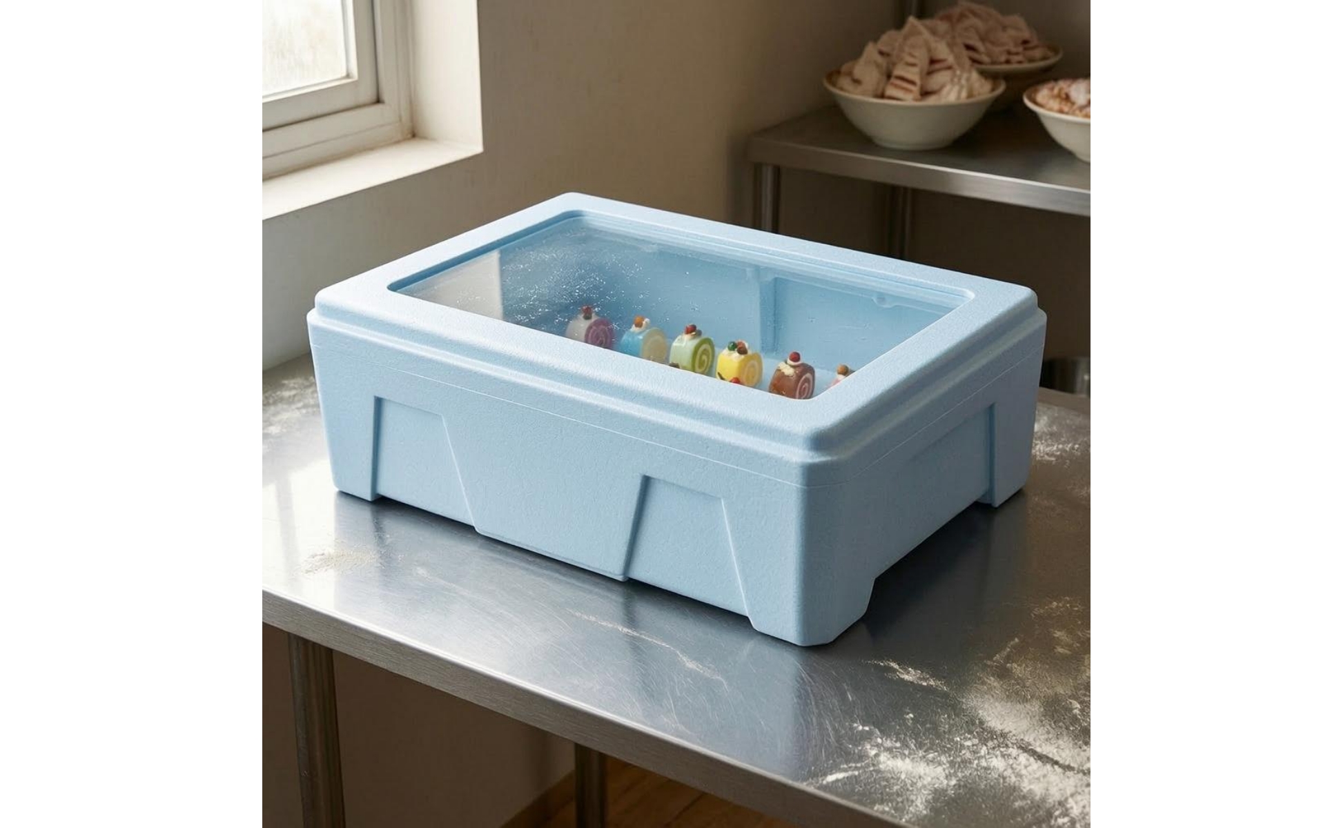 2 Pieces Boîte Isotherme En Mousse Polypropylène Expansé Grande Capacité Boîte